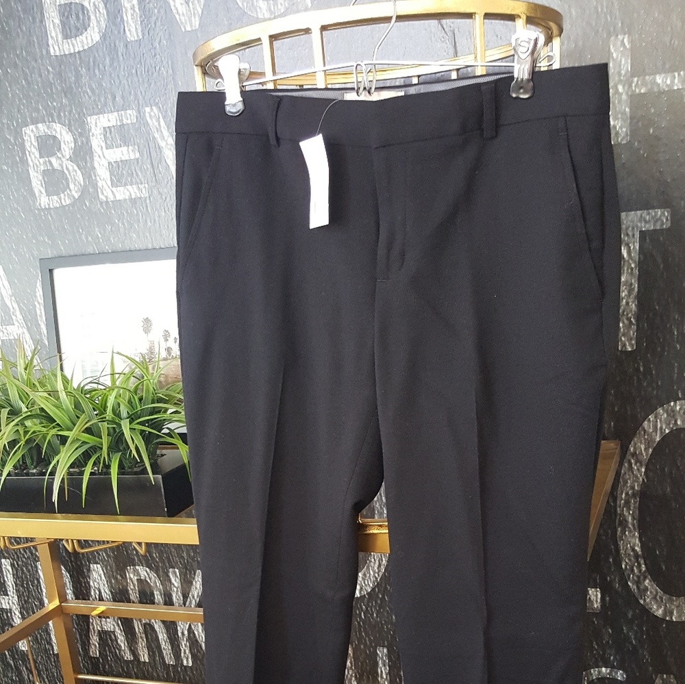 Banana Republic wool crepe black dress pants